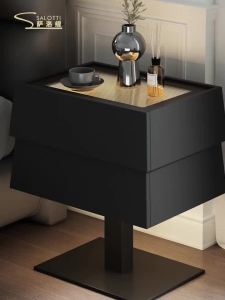 ⚡Black Bedroom Furniture Home Bedroom Nightstands Drawers Storage Aesthetic Modern Bedsides Table House Space Saving
