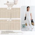 White Women's Scrub Suit  | HTP Basics Women's Uni-fit Scrub Suit | White Medical Work Uniform. 