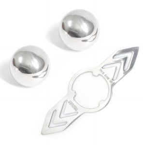 NEOUZA Espresso Extract Chilling Ball - Stainless Steel Frozen Ice Ball for Cooling Pour Over Coffee - Includes Stand for Coffee Machine