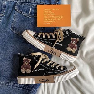 HS-0253 Sepatu Kanvas Wanita Model Bear Tinggi High Quality NEW