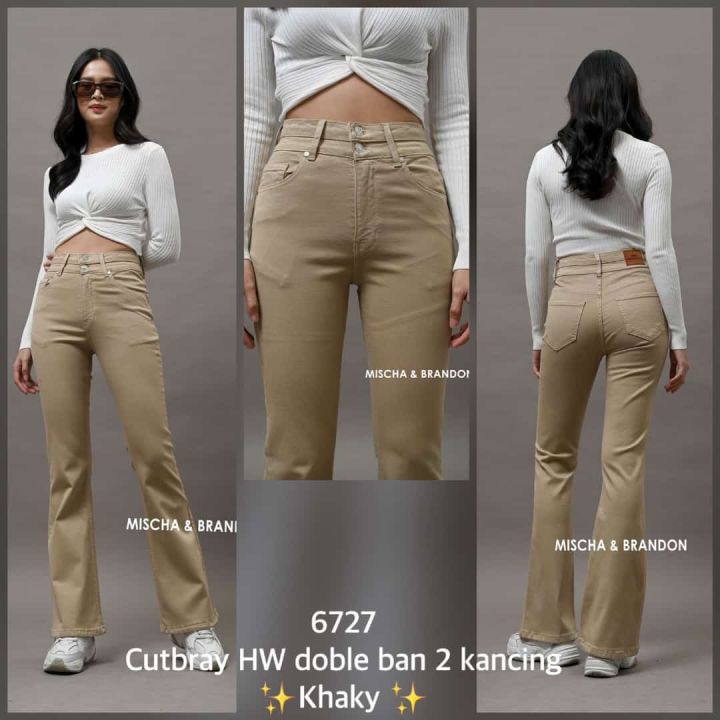 Highwaist Cutbray MB 3458-3464 Soft Jeans Stretch Premium-Hinata collection