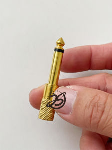 HEADPHONE JACK ADAPTOR GOLD 3.5mm KE 6.5 mm KONEKTOR JACK MINI KE JACK CONVERTER 3.5 mm TO 6.5 mm MONO JACK AUX TO AKAI MONO GOLD GOLD uts stabilizer