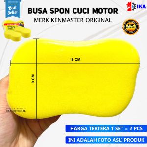 Busa Pencuci Moto Mobil - Kenmaster Spon Cuci Motor Set 2pcs - Wash Sponge Spon Pencuci Motor / Kenmaster Wash Sponge / Busa Daun / Busa Spons