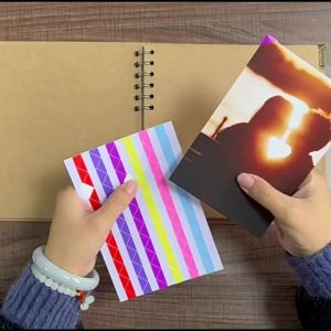 Photo Album Scrapbook Album Self Adhesive Photocard Album Hardcover Photo Book Scrapbooks Anniversary Gifts
