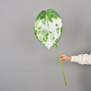 HUNIU Plastic Artificial Calla Leaves Lifelike Green Plants Artificial Arrowroot Leaf Photography Prop UV Resistant Banana Leaf Home Decor