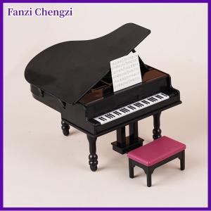 Fanzi 1:12 Dollhouse thu nhỏ Đàn Piano W phân cụ ghế Mô hình phòng khách đồ nội thất trang trí nội thất đồ chơi nhà búp bê phụ kiện