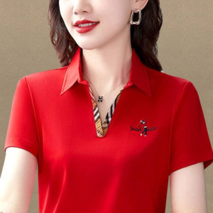 Áo Polo NỮ MÀU ĐỎ thời trang[ATV]
