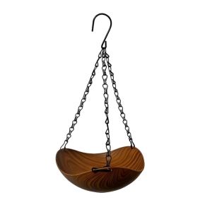 STARRY Double Layer Hanging Bird Feeder Feeding Tools Bowl-shaped Hummingbird Water Drinker Vintage Style Yard Decoration Bird Bath Bowl Outdoor Use