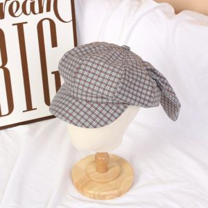 MODERNLUX Long Rabbit Ears Octagonal Hat Korean Style Big Head circumference Newsboy Cap Cute Versatile Baseball Caps For Spring Summer