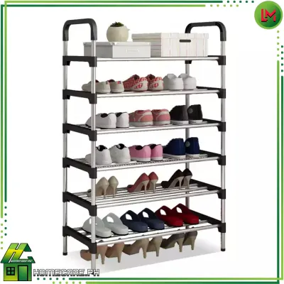 HOMECARE PH. 6 Layer shoe rack/ Tier Colored stainless steel Stackable Shoes Organizer Storage Stand