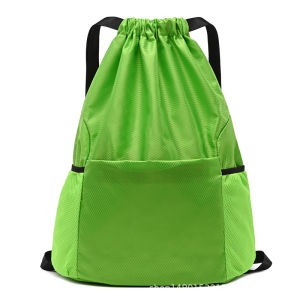 LZD Drawstring Bag Drawstring Backpack Spot Outdoor Fitness Backpack Mens and Womens Sports Simple Lightweight Basketball Bag Printing