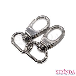 ตะขอก้ามปู ตะขอเกี่ยวพวงกุญแจโลหะ พร้อมห่วง ล็อกแน่น ทนทาน CLAW CLASP (00400001)