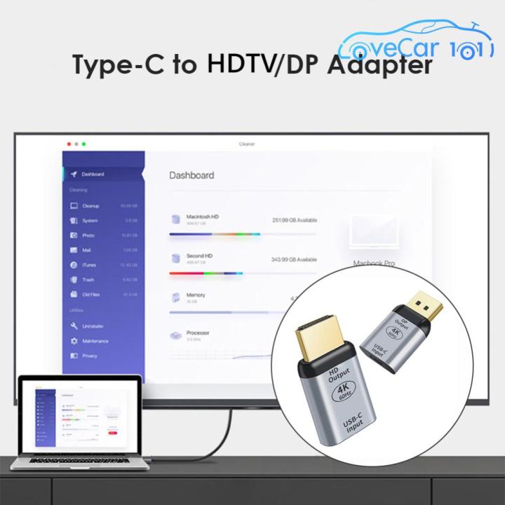 USB Type C to HDMI-compatible DisplayPort Adapter 4K 60Hz Female to ...