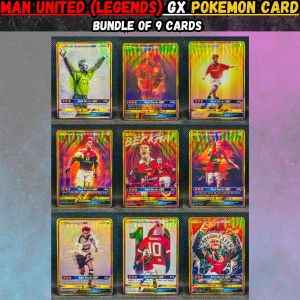 Manchester United (Legends) x Pokemon GX Cards (Bundle of 9 Cards)
