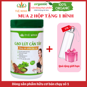 Bột Gạo Lứt Cần Tây Tuệ Minh Bột Gạo Lứt Cần Tây Giảm Cân loại Bỏ Mỡ Thừa Đẹp Dáng Sáng Da ngăn ngừa lão hóa - Hộp 500gr