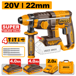 INGCO 20V CORDLESS ROTARY HAMMER DRILL | BRUSHLESS MOTOR | CRHLI222085 CRHLI22208