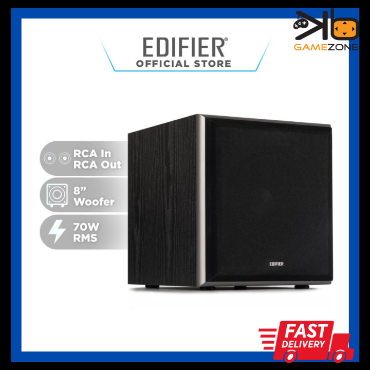 (PREMIUM SOUND) Edifier T5 Powered Subwoofer 70w RMS Active Woofer 8 inch Driver Low Pass Filter