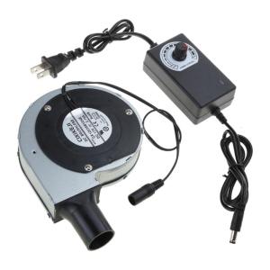 25W DC Brushless Turbo Blower for Outdoor Cooking Air Blower Fan High Reliability BBQ Fan Durability Iron Shells