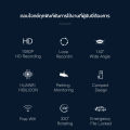 [DDPAI Official] กล้องติดรถยนต์ DDPAI Mini Pro Dash Cam รุ่นยอดฮิต 1080P HD wifi ความกว้าง 140 องศา. 