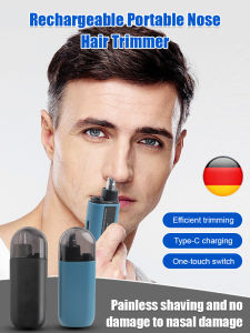 Mini Portable Nose Hair Trimmer Rechargeable Washable NonInjury