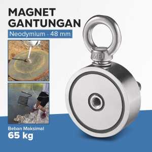 COD Taffware Magnet Gantungan 160 kg super kuat mencari harta karun logam paku besi dalam laut  67mm