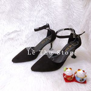 Giày cao gót 7 phân bít mũi TRÒN gót ly LT (BM011)