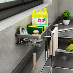Shelf Zinc alloy wall-mounted shelf kitchen bathroom storage rack rust-resistant wall-mounted shelf