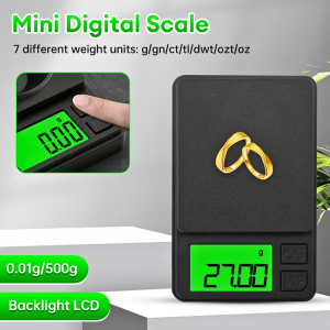 READY Slyz Timbangan Emas Mini Digital LCD 0.01 gram akurat Multifungsi 500g Scale 7 Units CX 88