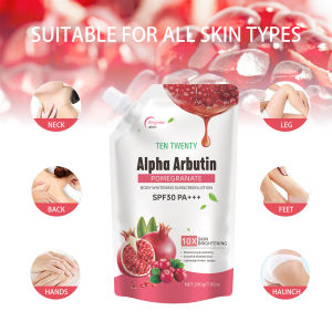 PrettyFloral~Ten Twenty Alpha Arbutin Lotion SPF30 Pomegranate Whitening Hydrating Glowing Skin 200g