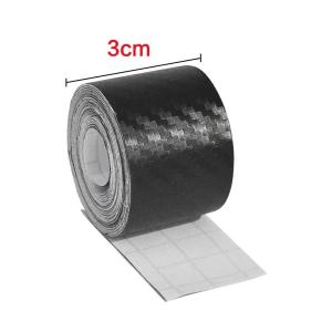3D Carbon Fiber Car Sticker Anti Scratch Vinyl Film DIY Paste Protector Strip Auto Door Sill Side Mirror Waterproof Protective Decal