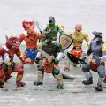 Simulasi Mainan Dinosaur Getah Lembut Overlord Pahlawan Naga Kit Garaj Silikon Kanak-Kanak Budak Lelaki Model Mainan Plastik Lembut. 