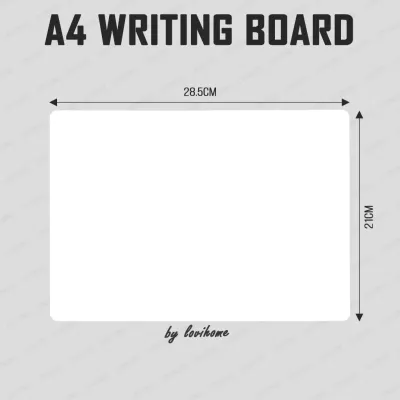 SG A4 Writing White Board Compact Slim 1mm Erasable Dry Erase Marker Whiteboard School Children Drawing