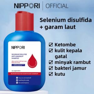 Nippori Selenium Disulfide Shampoo Oil Control Anti-Dandruff Anti-Itch Clear Malassezia Pengendalian Minyak Anti Ketombe Anti Gatal