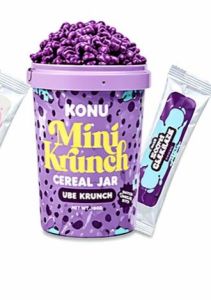 Konu mini krunch Cereals Extra big UBE krunch 360grams + free secret glaze