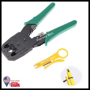 (LOCAL STOCK) Network Crimping Tool Cable Crimper Yellow Wire Cutter Stripping Kniife OB-315