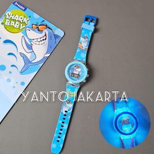 Jam tangan anak dinosaurus karakter laki laki lampu bercahaya