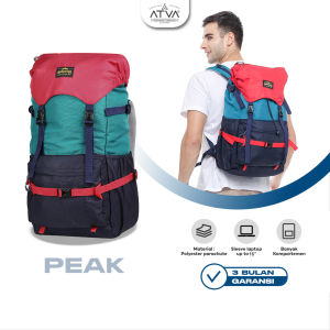Tas Ransel Kekinian untuk Aktivitas Outdoor Backpack Waterproof untuk Petualangan Tas Gendong untuk Berbagai Kegiatan Tas semi carrier Outdoor Waterproof muat laptop up to 16 Inch Peak Wanderer Lazule