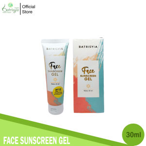 Batrisyia Herbal Face Sunscreen Gel Spf 50 Sunblok Wajah Pelindung Sinar UV Tabir Surya