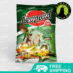 SEMPATI Leopard Rumput Laut Pakan Pur Voer Halus Alus Pakan Makanan Burung Pleci Kolibri Ciblek Tledekan Cipoh Leporad Ijo Hijau Seaweed LPDRL