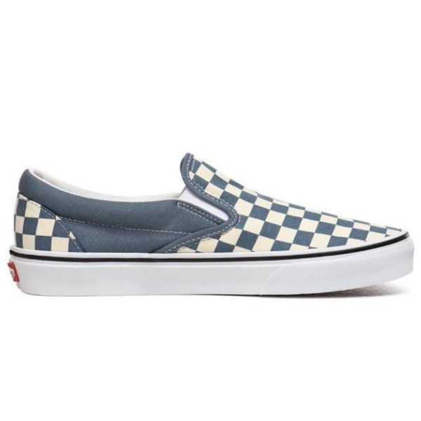 Style Blue Checkered Vans Mens Classic Slip-On Checkerboard  display picture 1