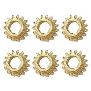 6PCS Classical Guitar Tuning Gears Iron Gear Machine Heads Gears Perfect for String Adjustment and Shaft Replacement
