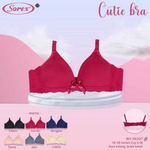 Sorex BH 34207 Bra Busa Sedang Tanpa Kawat Kait 2 Setara Cup A-B