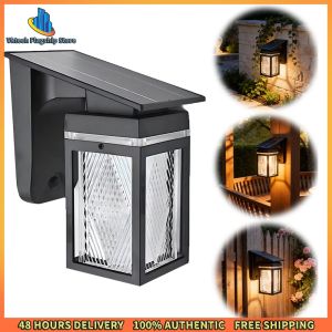 Vktech Premium Solar Wall Lanterns Waterproof IP65 Outdoor Garden Lights for Pathway and Porch