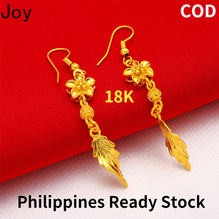 Saudi gold dangling on sale earrings