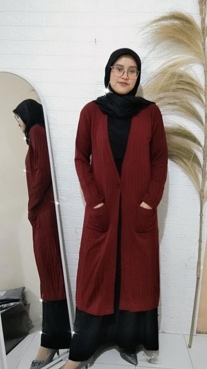Savana%20Cardi%20Outer%20Bahan%20Melar%20Outer%20Wanita%20Muslim%20Kancing%20Depan%20BISA%20COD%20Rajut%20%20By%20Aqilanisa%20Store%20-%20Image%206