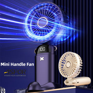 ASPOR Portable Mini Fan USB Rechargeable Mini Fan Adjustable Cooling Fan Handheld Fan with Battery Display