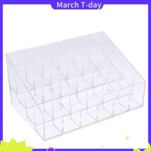 March 24 Compartments Lipstick Organiser Storage Display Box Case Costmetics Make Up