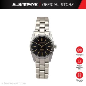 SUBMARINE Fashion Quartz Couple Watch Waterproof Stainless Steel Bracelet Men Women Watch Analog Metal Jam Tangan J-035-L/M-MT