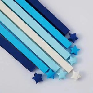 540/210 Strips Colorful Star Strip Origami Set Hand Fold Origami Valentines Day DIY Gift Paper Household Decoration