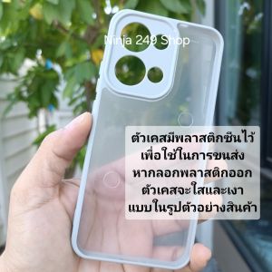 เคส สำหรับ OPPO Reno13 5G (เฉพาะReno13ธรรมดาเท่านั้น) ขอบซิลิโคน+หลังพลาสติกใส #oppo Reno 13 5G